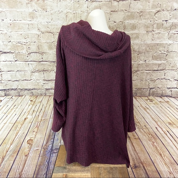 Catherine’s burgundy cowl neck sweater size 2X - Picture 6 of 7